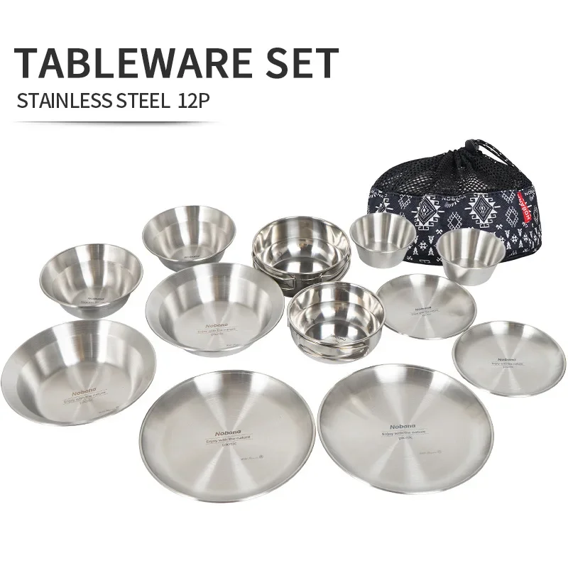 12PCS Portable Outdoor Tablewa - Camping Cooking Dining Set review and price