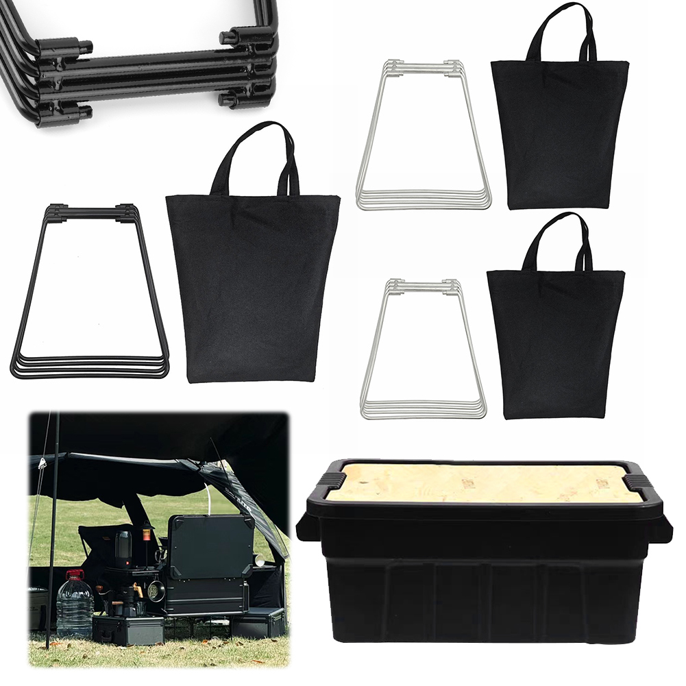 Camping Foldable Metal Stand P - Camping Cooking Organizer review and price