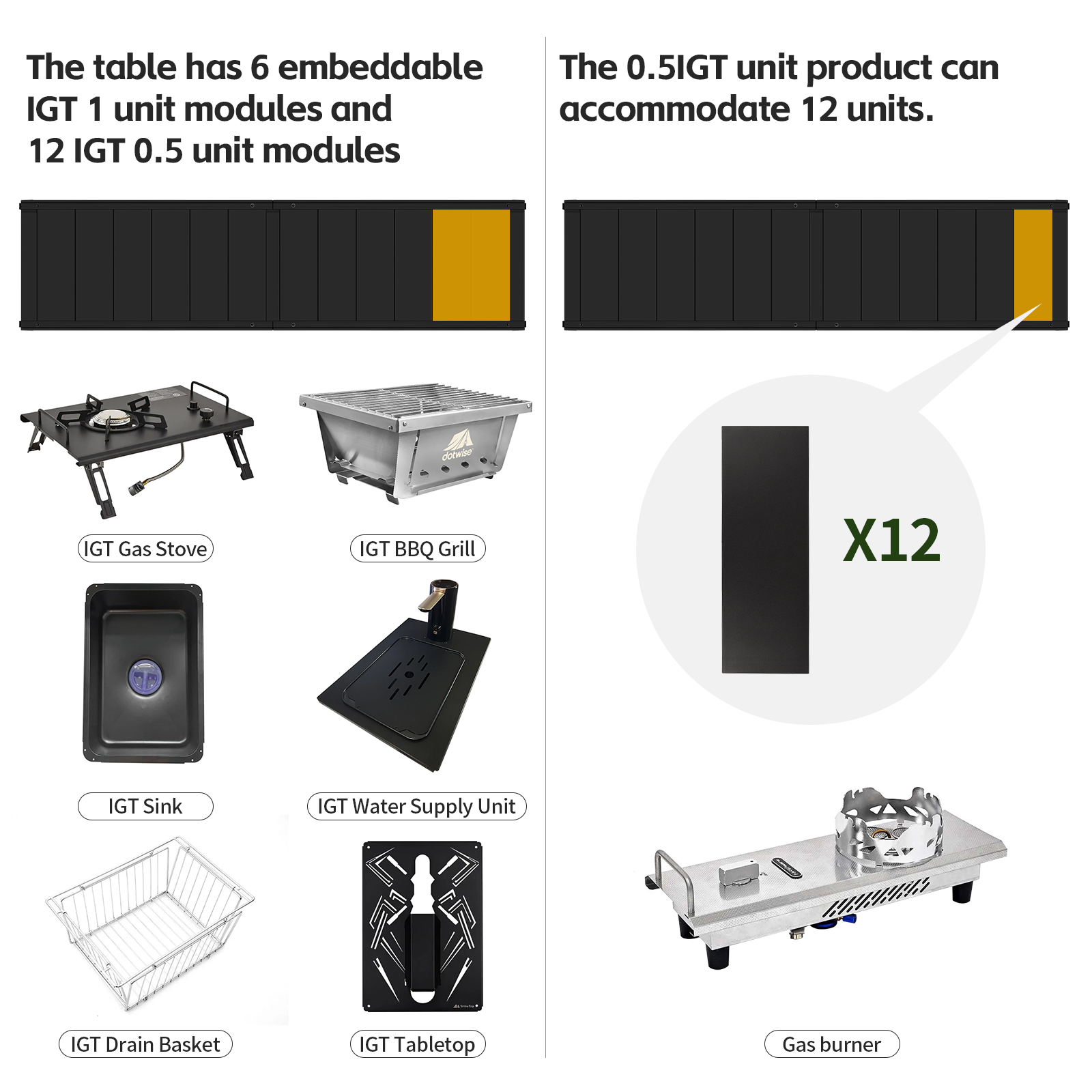 DOTWISE Outdoor Camping IGT Ta - Camping Cooking Table review and price