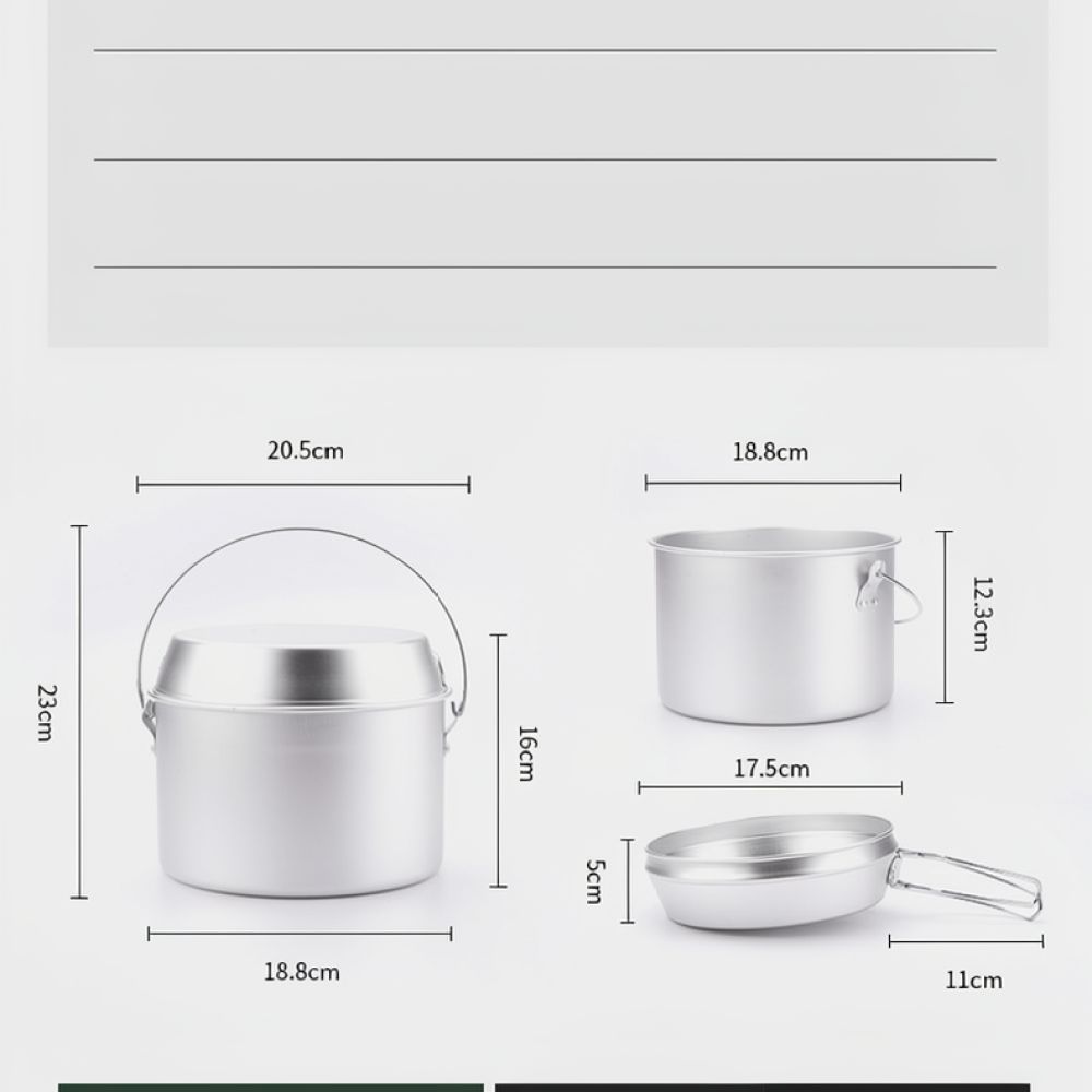 Outdoor Picnic Aluminum Cookwa - Camping Cooking Dining Set review and price
