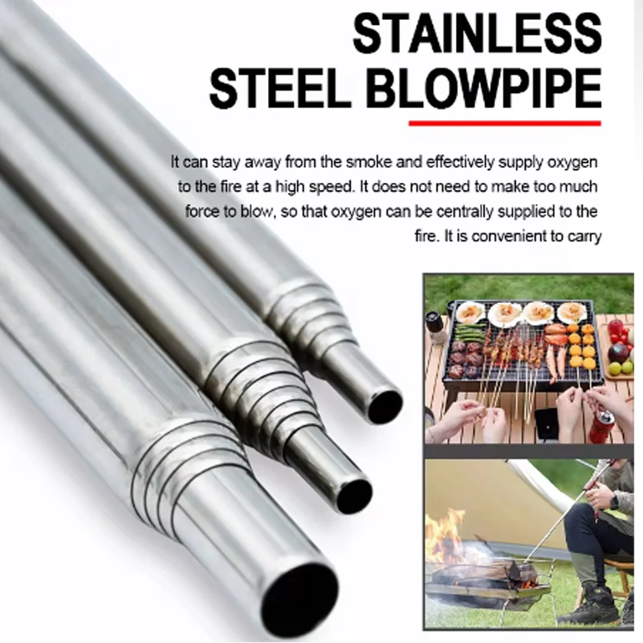 Stainless Steel Blowpipe Pocke - Camping Hiking Cooking review and price