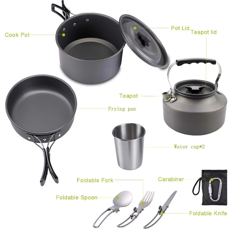 High Quality Outdoor Lightweig - Quality Camping Cooking Set review and price