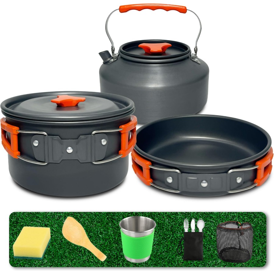 Camping Cookware Set: 35oz Non - Camping Hiking Cooking review and price