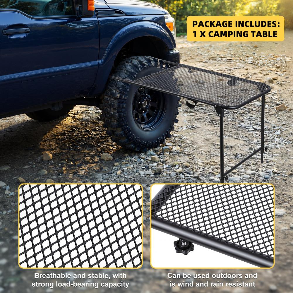 Tire Mount Camping Desk, Steel - Camping Cooking Table review and price